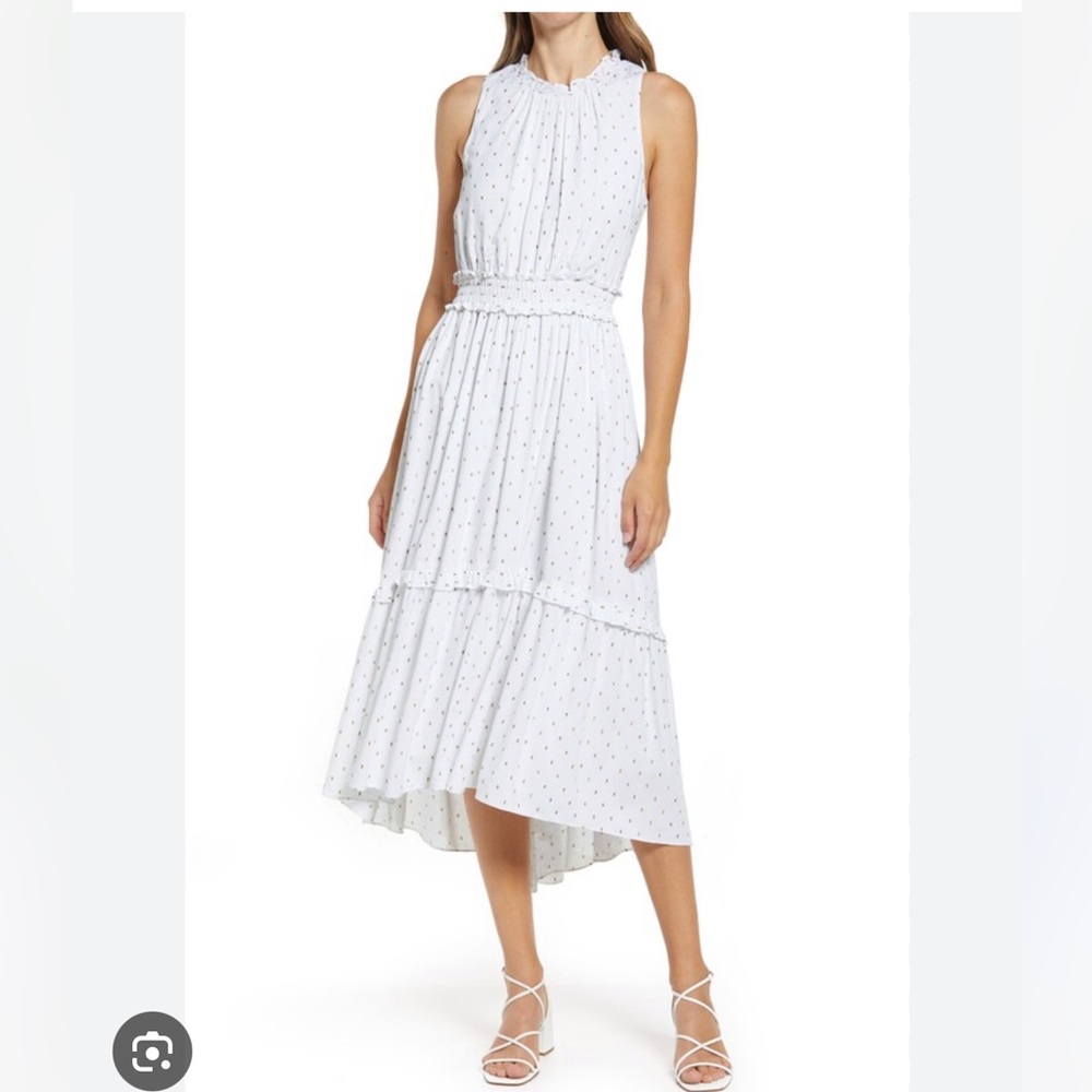 Lilly Pulitzer Chaya White Tiered Midi Dress
